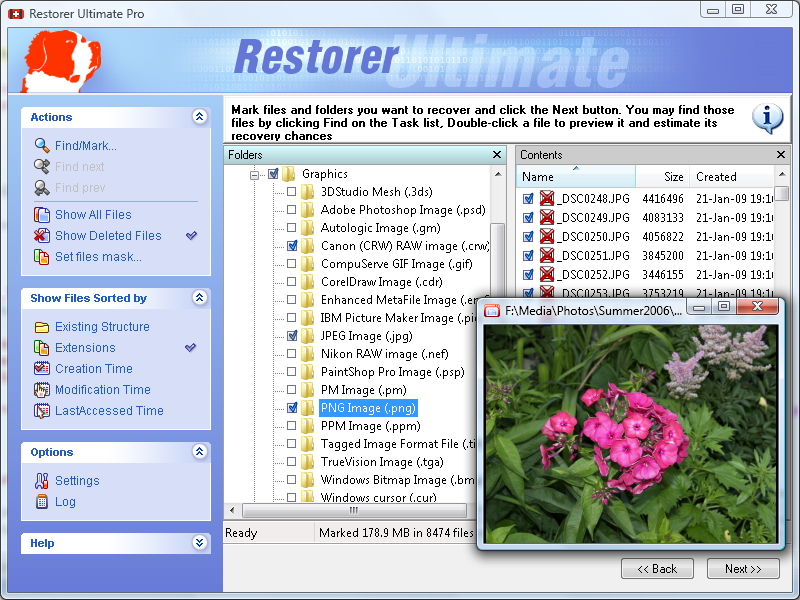 Restorer Ultimate screenshot